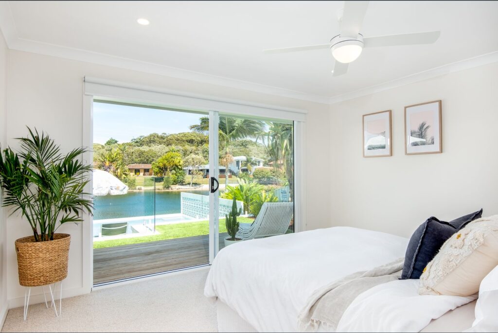 Sliding Door in a bedroom